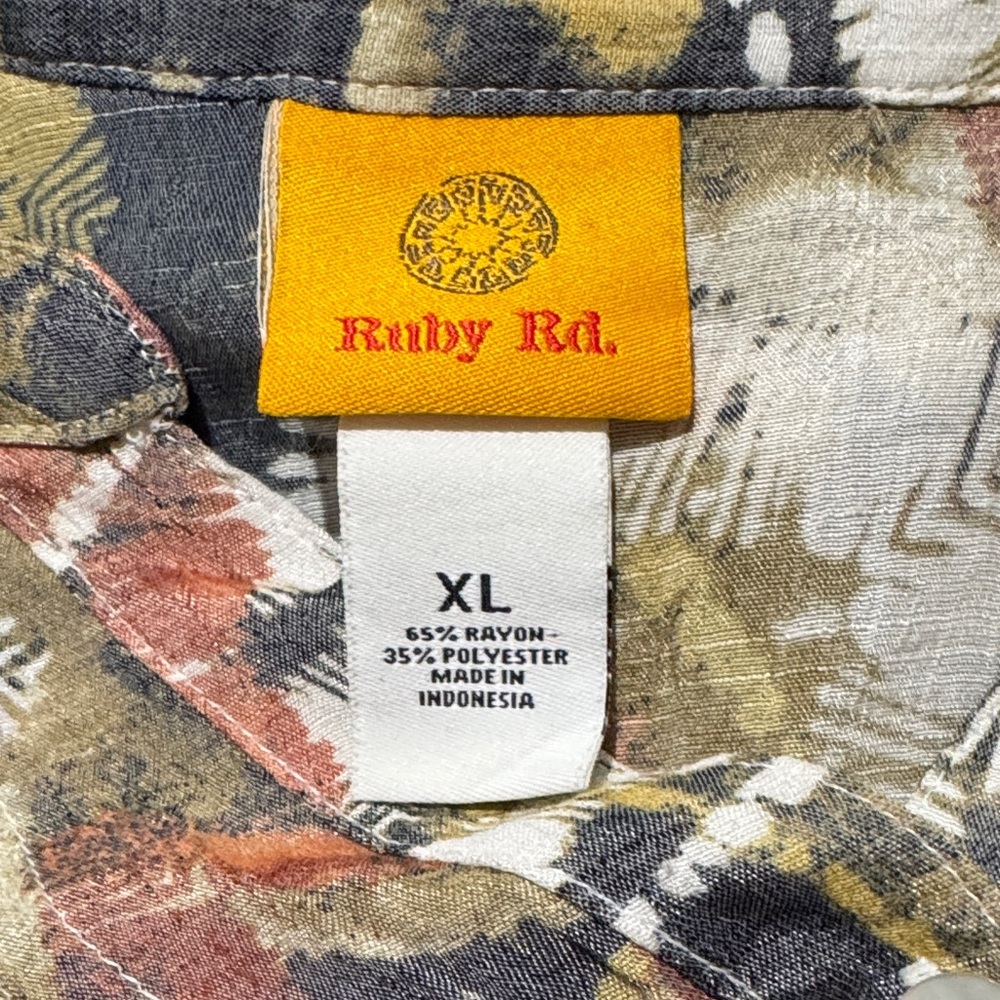 Ruby Rd. Multicolor Abstract Blouse - Picture 2 of 3